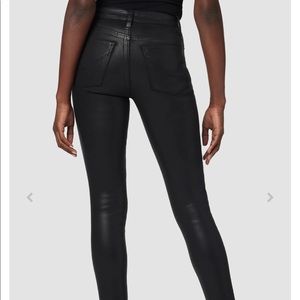Hudson Barbra High-rise Leather Skinny pants